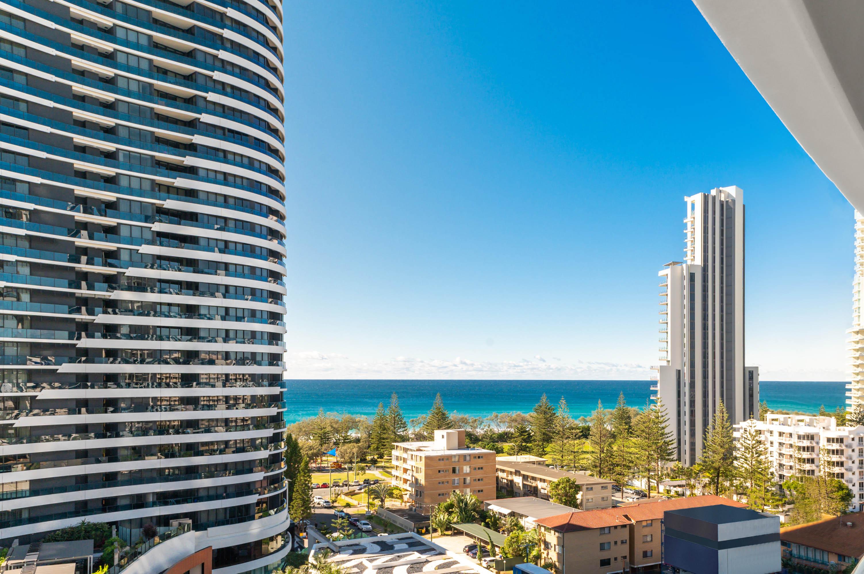 Peppers Broadbeach Gold Coast Exterior photo View from the 18th floor of the building