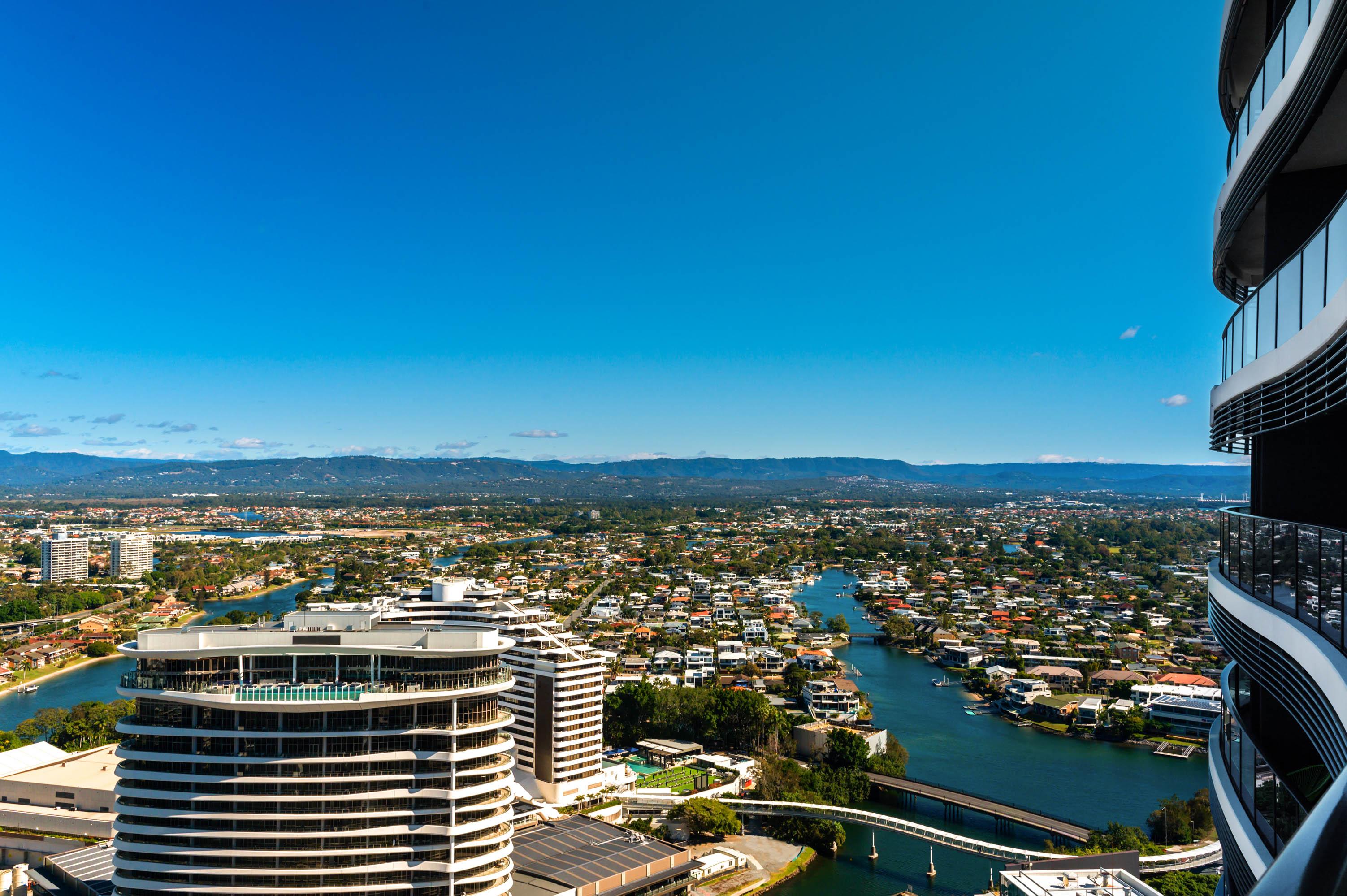 Peppers Broadbeach Gold Coast Exterior photo Aerial view of Broadwater, 2015