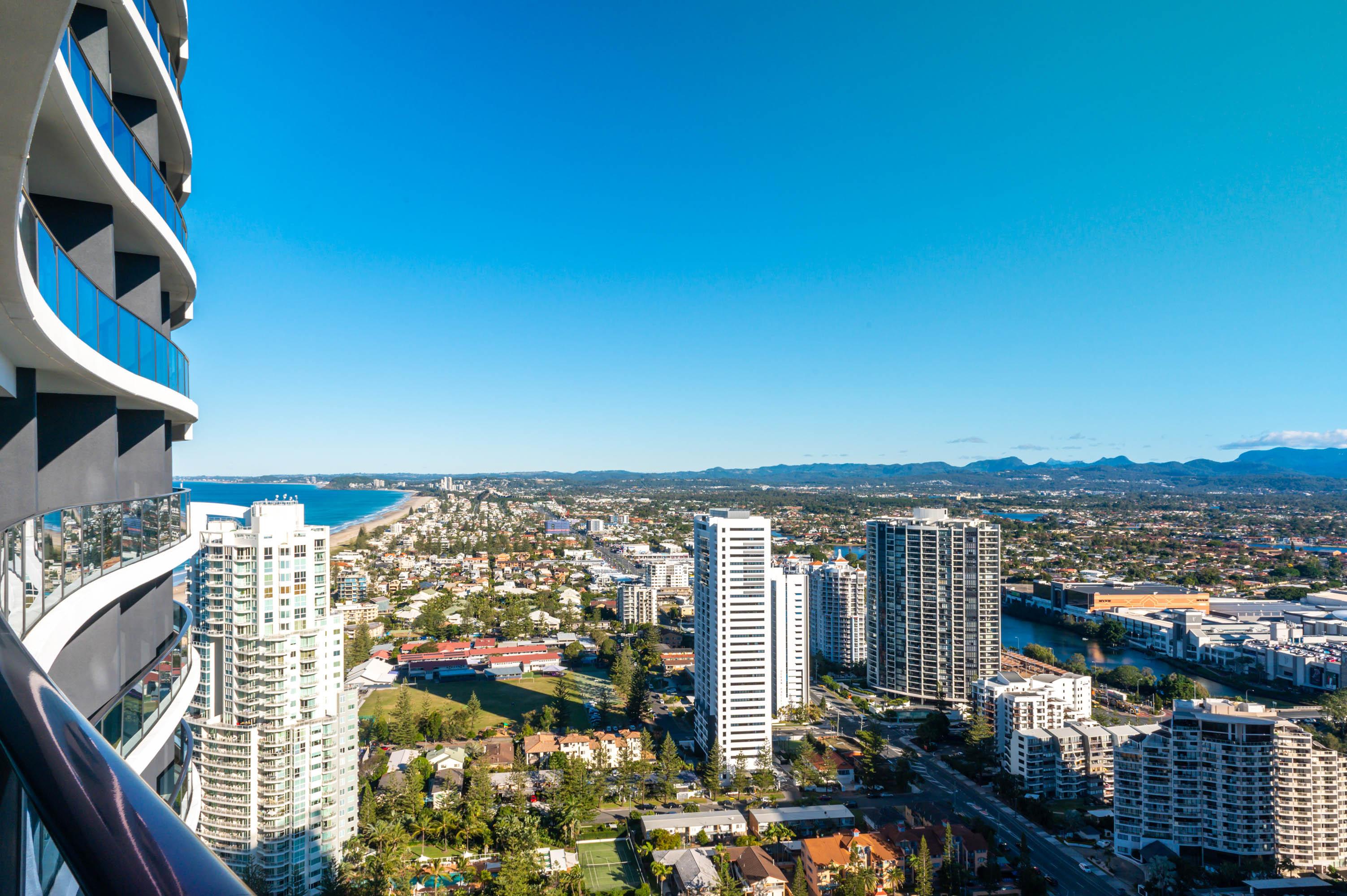 Peppers Broadbeach Gold Coast Exterior photo View from the 38th floor of the building