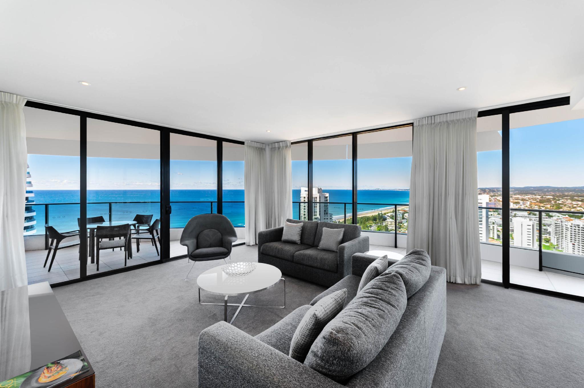 Peppers Broadbeach Gold Coast Exterior photo A staged apartment at The Ivy